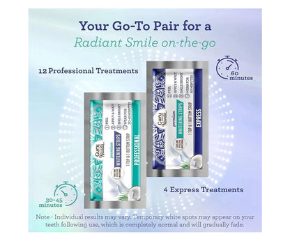 Professional Teeth Whitening Strips - 7 Day Treatment for Sensitive Teeth