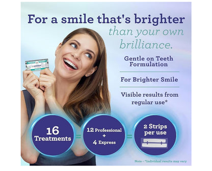 Professional Teeth Whitening Strips - 7 Day Treatment for Sensitive Teeth