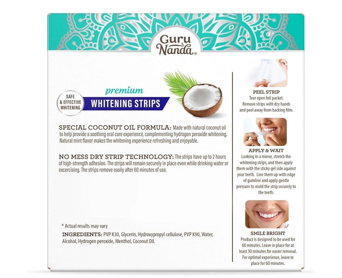 Professional Teeth Whitening Strips - 7 Day Treatment for Sensitive Teeth