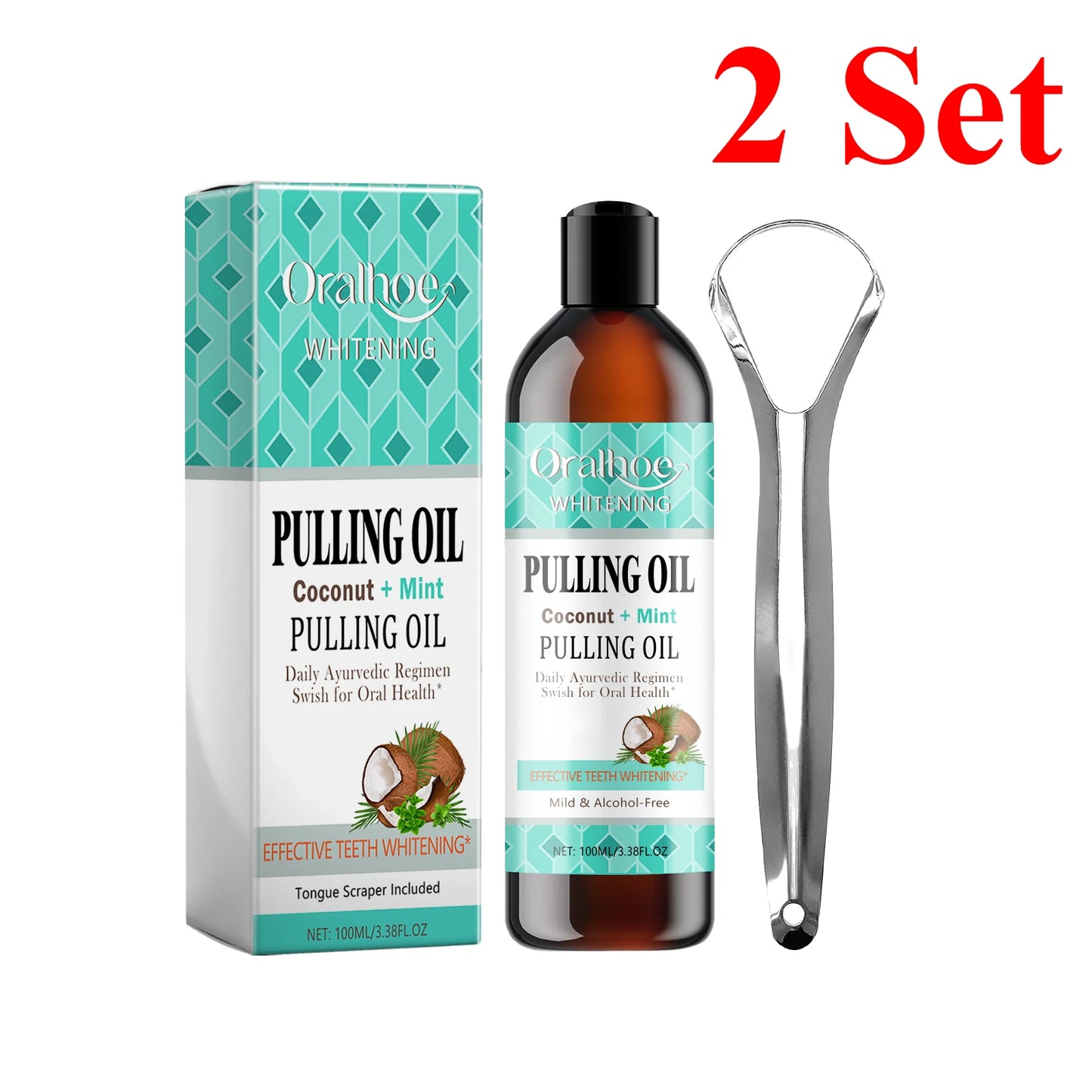 Coconut Mint Pulling Oil Mouthwash Kit