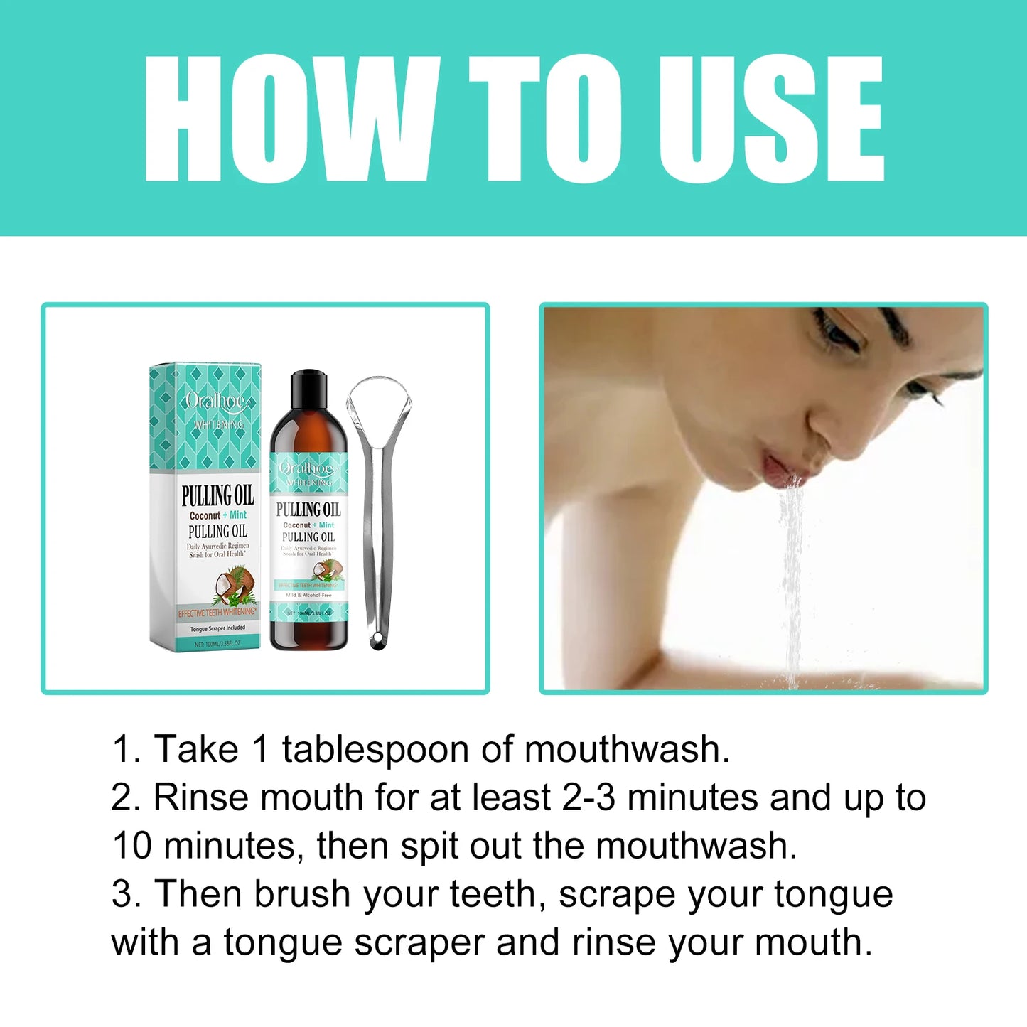 Coconut Mint Pulling Oil Mouthwash Kit