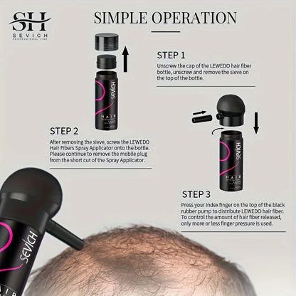 Sevich Hair Building Fiber Powder Kit