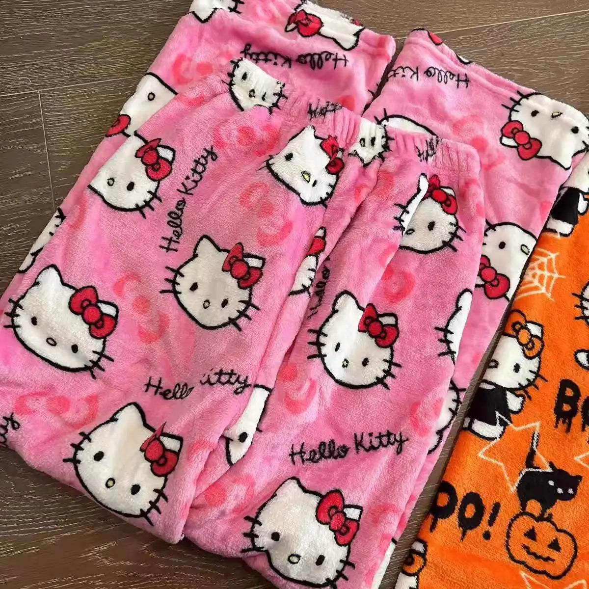 SALE- Hello Kitty Pajama Pants - Kawaii Flannel PJs for Women & Men unisex