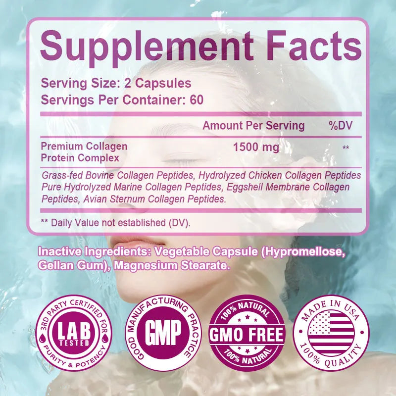 Premium Hydrolyzed Collagen Peptides Protein for Hair Skin Nails Joints Bones