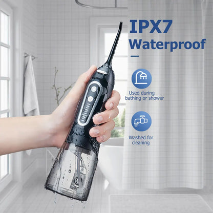 Portable USB Rechargeable Water Flosser for Superior Dental Cleaning with 300ML Tank
