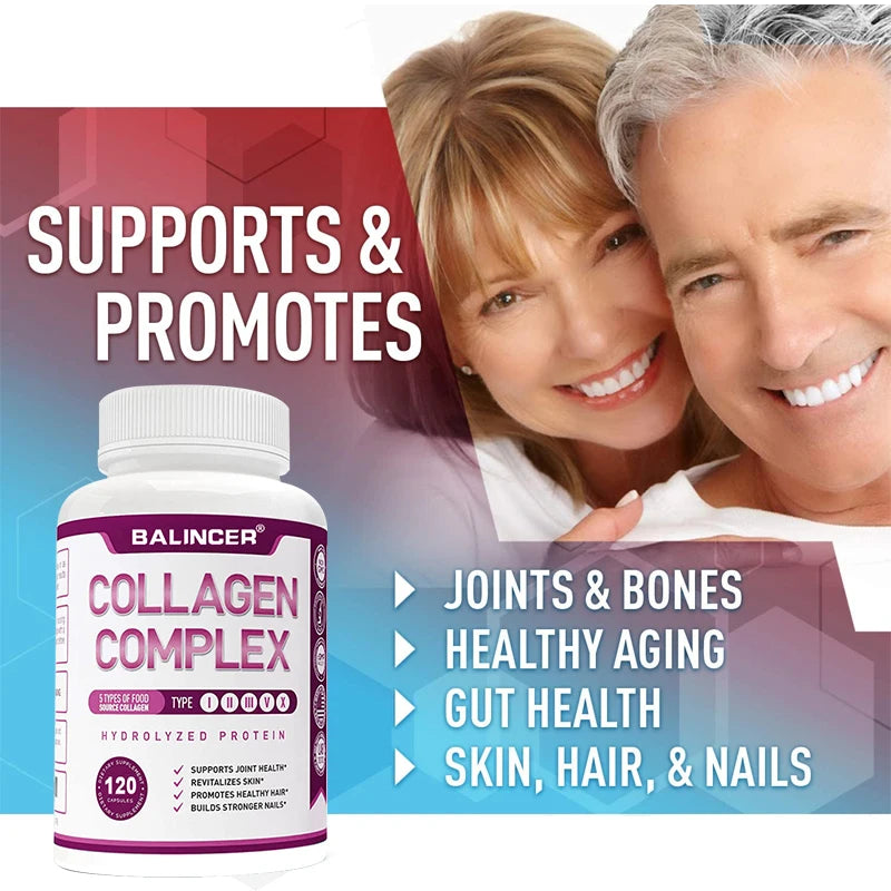 Premium Hydrolyzed Collagen Peptides Protein for Hair Skin Nails Joints Bones