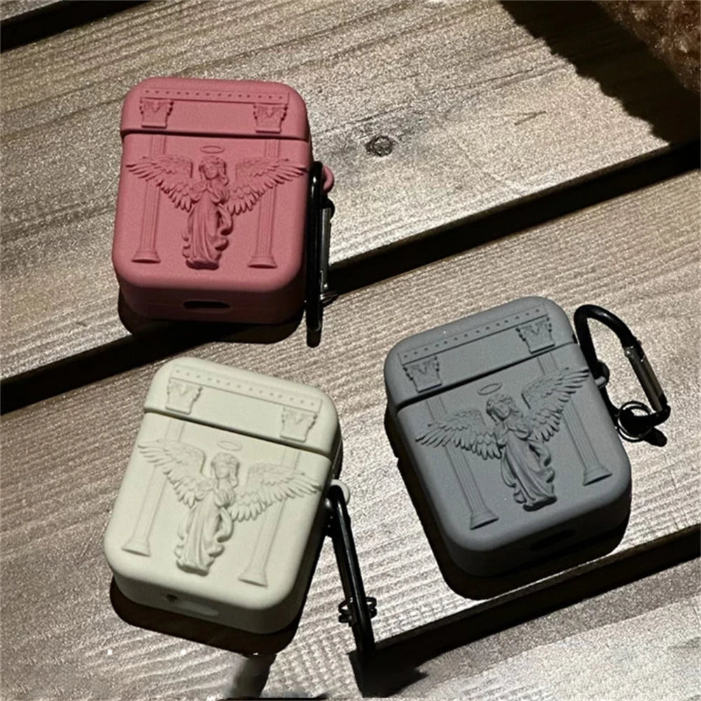 Cute 3D Prayer Angel Silicone Case For Airpods